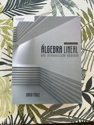 Álgebra lineal Una introducción moderna