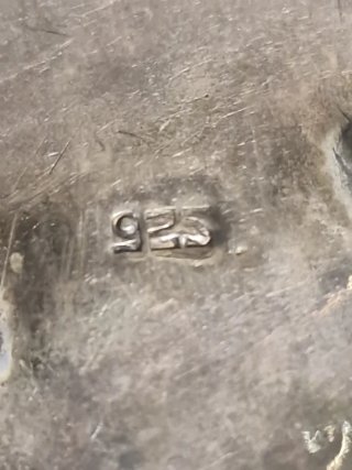 Spilla Argento 925 e Turchese Cm. 3,5