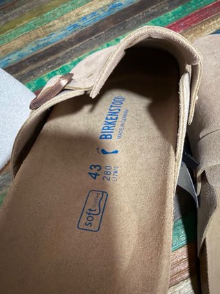 Zuecos Birkenstock Beige Talla 43