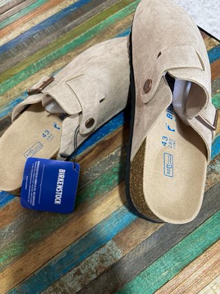 Zuecos Birkenstock Beige Talla 43