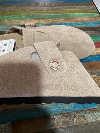 Zuecos Birkenstock Beige Talla 43