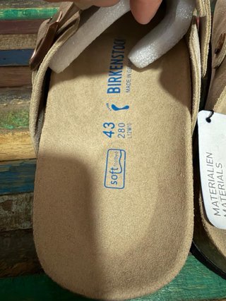 Zuecos Birkenstock Beige Talla 43