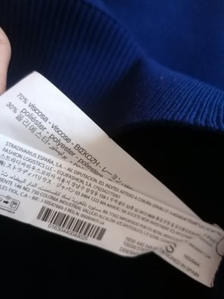 Chaleco Stradivarius AzuL