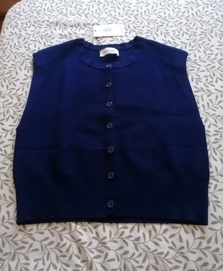 Chaleco Stradivarius AzuL