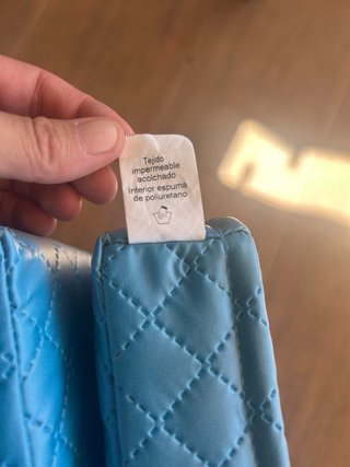 Colchón Plegable para Cuna Azul