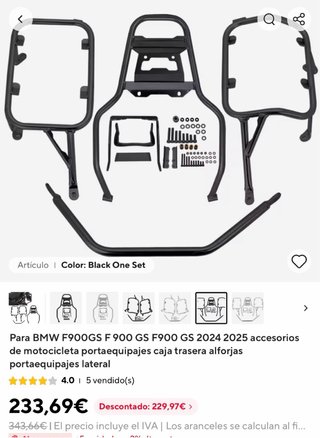 Anclajes herrajes BMW F900GS