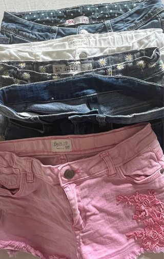 5 Shorts cortos vaqueros