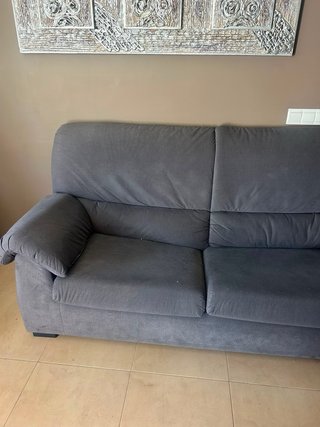 Sofá gris 1,80m tela
