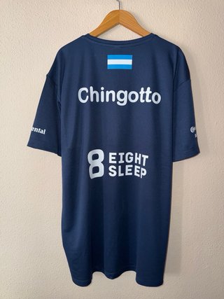 Camiseta basica padel con logos  Chingotto