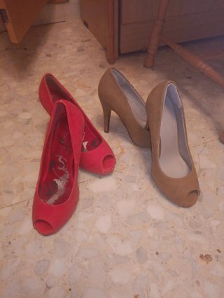 Lote de 2 pares de Zapatos de Tacón