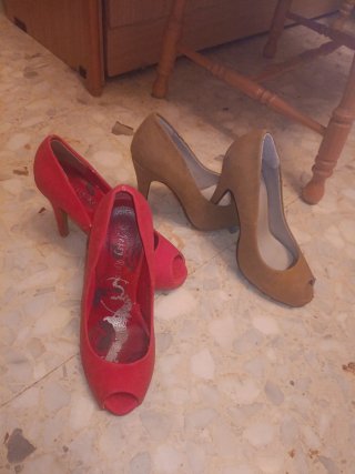 Lote de 2 pares de Zapatos de Tacón