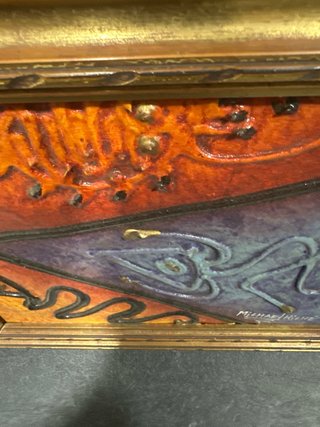 Cuadro antiguo pintado y firmado