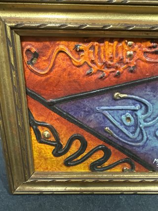 Cuadro antiguo pintado y firmado