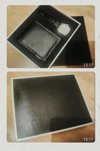 Estuche regalo cartera y reloj