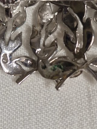 Spilla Argento 835 e Marcassite Cm. 2,5x3