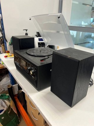 Tocadiscos para vinilos, Apto para CD, Casete,...