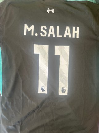 Camiseta Liverpool FC Salah #11 2022/23 Negra Nike