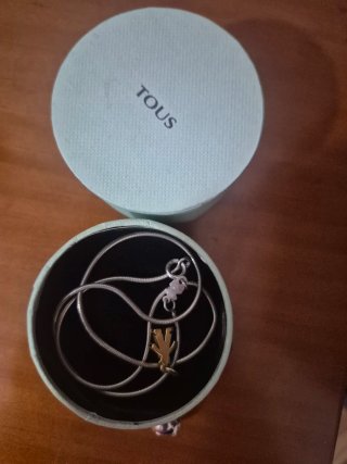 Collar Tous Oso Dorado y Plata