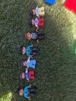 Gran Lote de 316 piezas Lego Duplo + 7 figuras