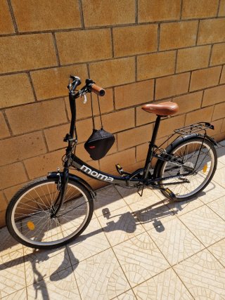Bicicleta plegable Moma negra