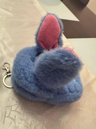 Bolsito peluche Stitch orejas rosas