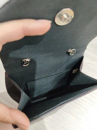 Bolso de fiesta tela duo cromo borgoña granate