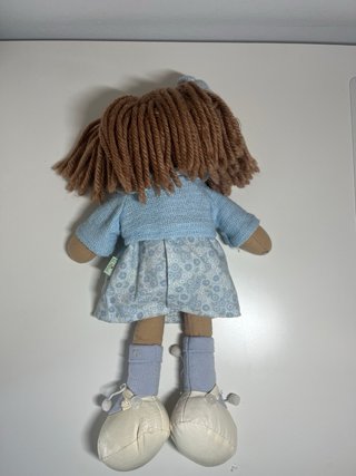 Muñeca de trapo clásica azul