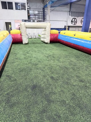 Castillo hinchable de fútbol