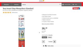 Mosquitera de lamas Tesa 0,95x2,20m