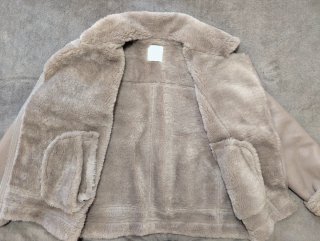 Chaqueta efecto piel