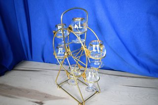 Noria Vintage con 6 Copas de Coñac