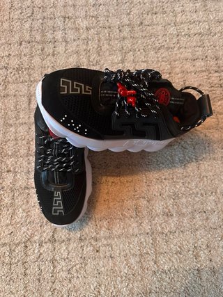 Versace Scarpe Uomo Nero Bianco