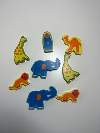 Puzzle de madera barco para niños