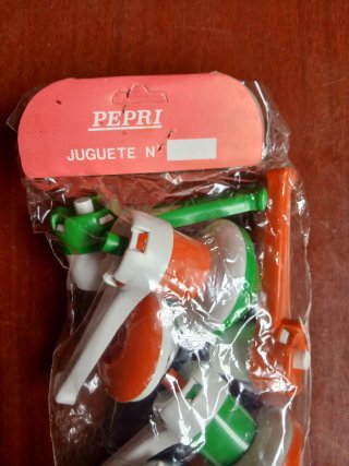 6 Peonzas Lanzador Pepri Juguete N 111
