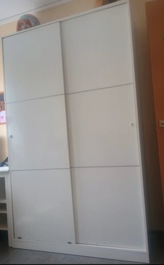 Armario blanco puertas correderas