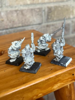 4 Guerreros metal Skaven 1993