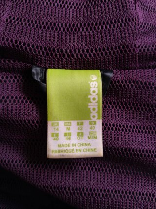 Chubasquero cortavientos Adidas vintage negro