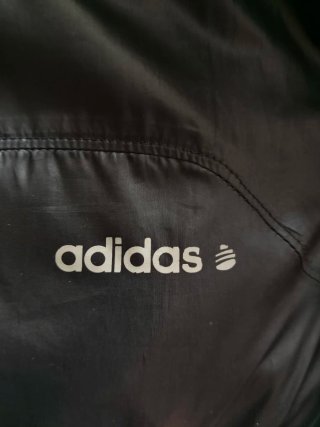 Chubasquero cortavientos Adidas vintage negro