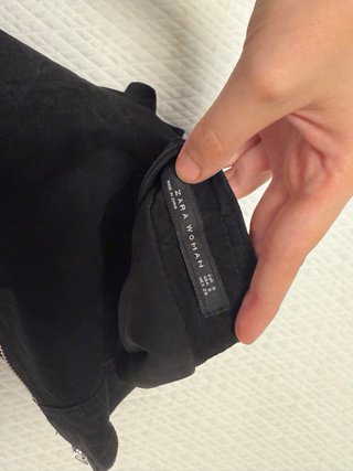 Falda Zara Negra Talla S