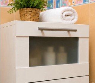 Cajonera de baño blanca
