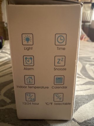 Reloj Despertador Digital LED Plata