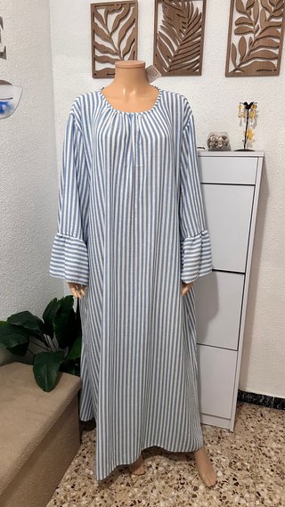 Vestido rayas azul y blanco