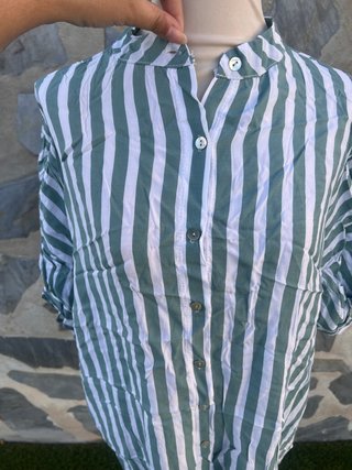 Vestido/Blusa Rayas Verdes Talla Única