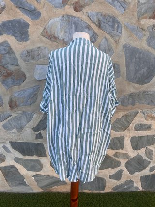 Vestido/Blusa Rayas Verdes Talla Única