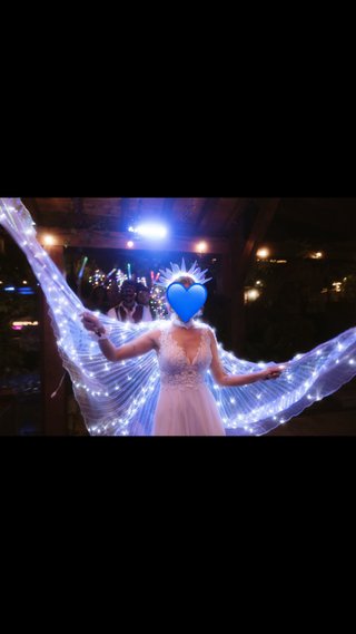 Alas de novia/fiesta con luces LED