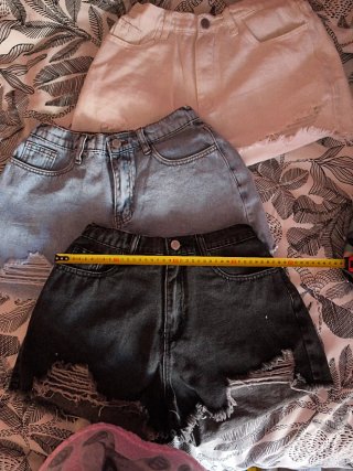 Lote 3 Pantalones Cortos Vaqueros