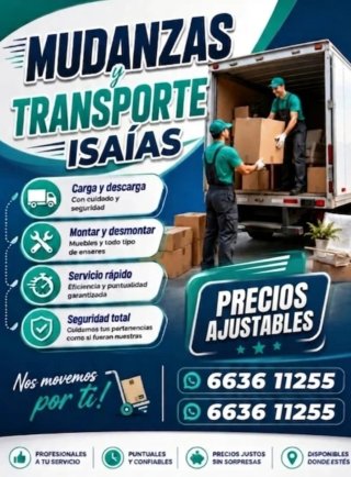 MUDANZAS Y TRANSPORTE !BAJOS PRECIOS!