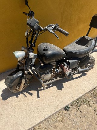 Mini Moto Chopper Negra