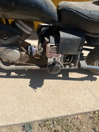Mini Moto Chopper Negra