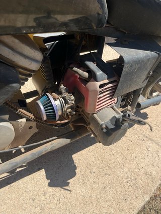 Mini Moto Chopper Negra